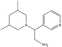 2-(3,5-dimethylpiperidin-1-yl)-2-pyridin-3-ylethanamine 结构式