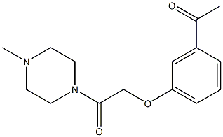 2-(3-acetylphenoxy)-1-(4-methylpiperazin-1-yl)ethan-1-one 结构式