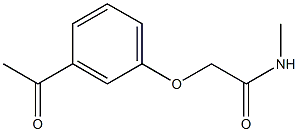 2-(3-acetylphenoxy)-N-methylacetamide 结构式