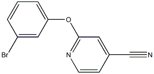 2-(3-bromophenoxy)isonicotinonitrile 结构式