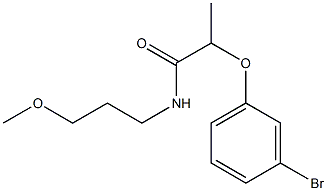 2-(3-bromophenoxy)-N-(3-methoxypropyl)propanamide 结构式