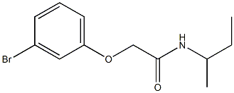 2-(3-bromophenoxy)-N-(sec-butyl)acetamide 结构式