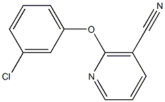 2-(3-chlorophenoxy)nicotinonitrile 结构式