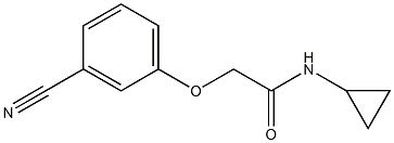 2-(3-cyanophenoxy)-N-cyclopropylacetamide 结构式