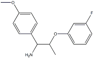 2-(3-fluorophenoxy)-1-(4-methoxyphenyl)propan-1-amine 结构式