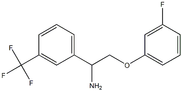 2-(3-fluorophenoxy)-1-[3-(trifluoromethyl)phenyl]ethanamine 结构式
