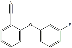 2-(3-fluorophenoxy)benzonitrile 结构式