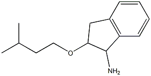 2-(3-methylbutoxy)-2,3-dihydro-1H-inden-1-amine 结构式