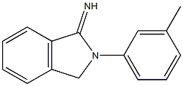 2-(3-methylphenyl)-2,3-dihydro-1H-isoindol-1-imine 结构式