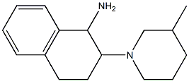 2-(3-methylpiperidin-1-yl)-1,2,3,4-tetrahydronaphthalen-1-amine 结构式