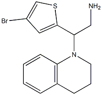 2-(4-bromothiophen-2-yl)-2-(1,2,3,4-tetrahydroquinolin-1-yl)ethan-1-amine 结构式