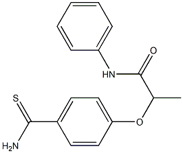 2-(4-carbamothioylphenoxy)-N-phenylpropanamide 结构式