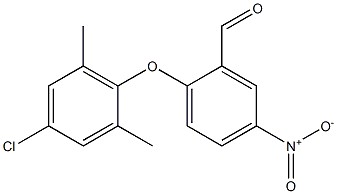 2-(4-chloro-2,6-dimethylphenoxy)-5-nitrobenzaldehyde 结构式