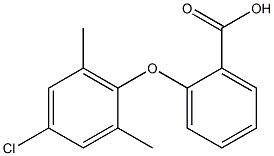 2-(4-chloro-2,6-dimethylphenoxy)benzoic acid 结构式