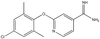 2-(4-chloro-2,6-dimethylphenoxy)pyridine-4-carboximidamide 结构式