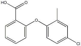 2-(4-chloro-2-methylphenoxy)benzoic acid 结构式