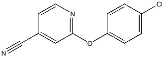 2-(4-chlorophenoxy)isonicotinonitrile 结构式