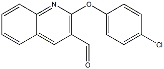 2-(4-chlorophenoxy)quinoline-3-carbaldehyde 结构式
