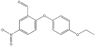 2-(4-ethoxyphenoxy)-5-nitrobenzaldehyde 结构式