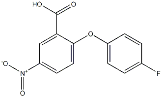 2-(4-fluorophenoxy)-5-nitrobenzoic acid 结构式