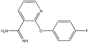 2-(4-fluorophenoxy)pyridine-3-carboximidamide 结构式