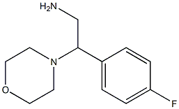 2-(4-fluorophenyl)-2-(morpholin-4-yl)ethan-1-amine 结构式