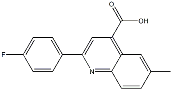 2-(4-fluorophenyl)-6-methylquinoline-4-carboxylic acid 结构式