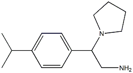 2-(4-isopropylphenyl)-2-pyrrolidin-1-ylethanamine 结构式