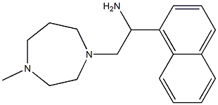 2-(4-methyl-1,4-diazepan-1-yl)-1-(naphthalen-1-yl)ethan-1-amine 结构式