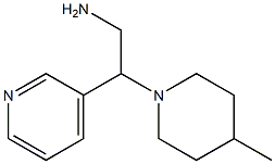 2-(4-methylpiperidin-1-yl)-2-pyridin-3-ylethanamine 结构式