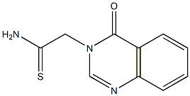 2-(4-oxo-3,4-dihydroquinazolin-3-yl)ethanethioamide 结构式