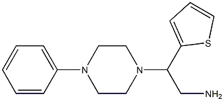 2-(4-phenylpiperazin-1-yl)-2-(thiophen-2-yl)ethan-1-amine 结构式