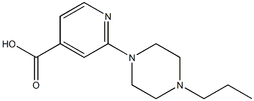 2-(4-propylpiperazin-1-yl)pyridine-4-carboxylic acid 结构式