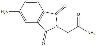 2-(5-amino-1,3-dioxo-2,3-dihydro-1H-isoindol-2-yl)acetamide 结构式