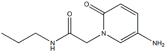2-(5-amino-2-oxo-1,2-dihydropyridin-1-yl)-N-propylacetamide 结构式