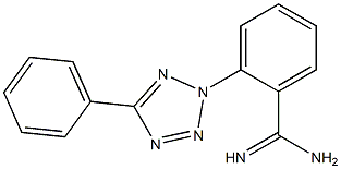 2-(5-phenyl-2H-1,2,3,4-tetrazol-2-yl)benzene-1-carboximidamide 结构式