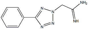 2-(5-phenyl-2H-1,2,3,4-tetrazol-2-yl)ethanimidamide 结构式