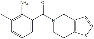 2-(6,7-dihydrothieno[3,2-c]pyridin-5(4H)-ylcarbonyl)-6-methylaniline 结构式