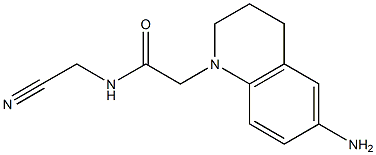 2-(6-amino-1,2,3,4-tetrahydroquinolin-1-yl)-N-(cyanomethyl)acetamide 结构式