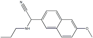 2-(6-methoxynaphthalen-2-yl)-2-(propylamino)acetonitrile 结构式