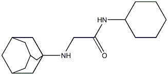 2-(adamantan-1-ylamino)-N-cyclohexylacetamide 结构式