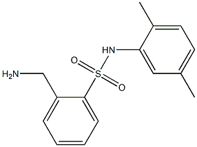 2-(aminomethyl)-N-(2,5-dimethylphenyl)benzenesulfonamide 结构式