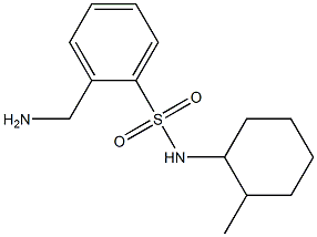 2-(aminomethyl)-N-(2-methylcyclohexyl)benzenesulfonamide 结构式