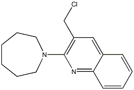 2-(azepan-1-yl)-3-(chloromethyl)quinoline 结构式