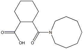 2-(azocan-1-ylcarbonyl)cyclohexane-1-carboxylic acid 结构式