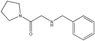 2-(benzylamino)-1-(pyrrolidin-1-yl)ethan-1-one 结构式