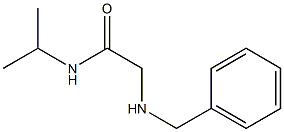 2-(benzylamino)-N-(propan-2-yl)acetamide 结构式