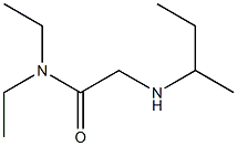 2-(butan-2-ylamino)-N,N-diethylacetamide 结构式