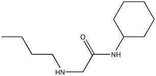 2-(butylamino)-N-cyclohexylacetamide 结构式