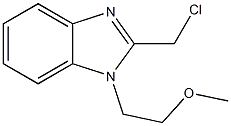 2-(chloromethyl)-1-(2-methoxyethyl)-1H-1,3-benzodiazole 结构式